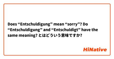 entschuldigung meaning in english|entschuldigung definition.